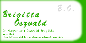 brigitta oszvald business card